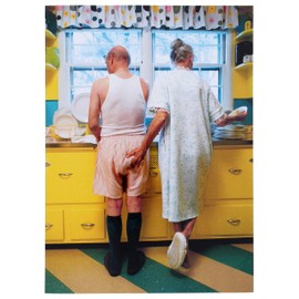 Woman Goosing Husband Funny Birthday Card