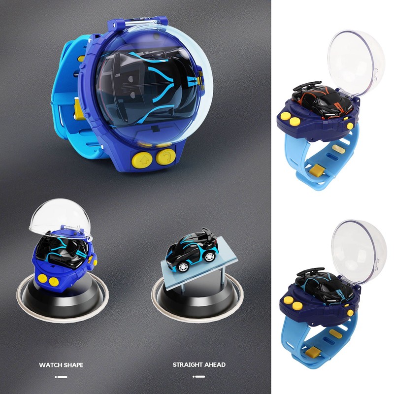 Mini RC Car Watch Alloy Electronic Car Watch Toy with