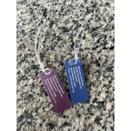 Unbranded 2 Engraved Luggage ID tags with Lanyards Samsonite