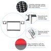 5pcs CD Radio Navigation Panel Trim Frame Carbon Fiber Sticker