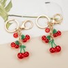 HAISWET Red Cherry Keychain Letter Alphabet Key Ring Backpack Charms
