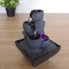 Zen Light Kini Indoor Fountain with Pump and LED Light,