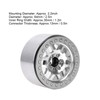 4pcs 2.2inch Aluminum Alloy Beadlock Wheel Hubs for 1/10 Scale