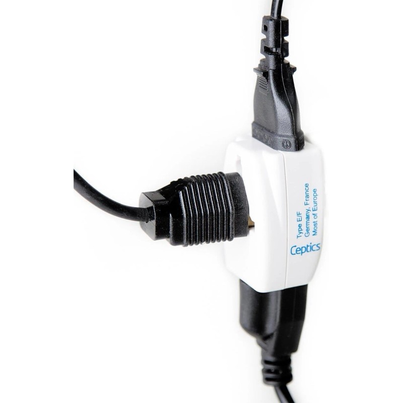 Ceptics 3 Outlet Travel Adapter Plug Type L for Italy