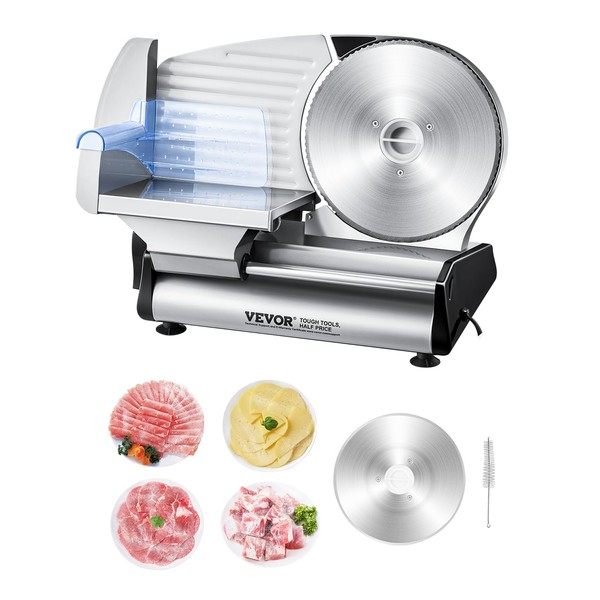 VEVOR Meat Slicer, 8.7 inch Electric Deli Food Slicer, 180W