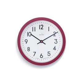 Acctim Elstow Small Kitchen Wall Clock Quartz Retro Style Clay 20cm