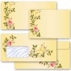 Paper-Media Envelopes Rose Tendril 25 Envelopes (with Window) DIN Long