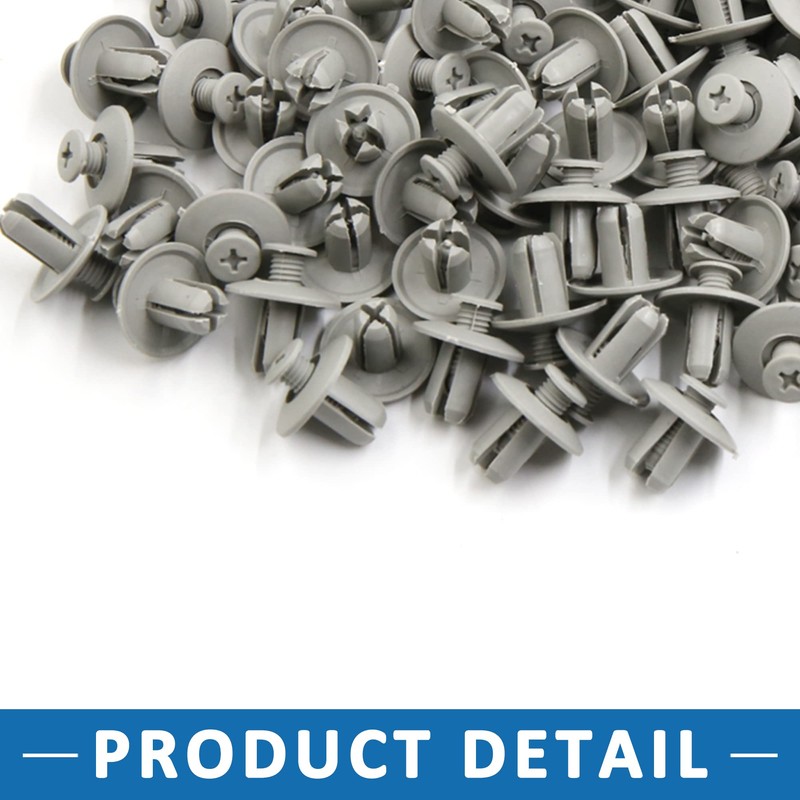 A ABSOPRO Rivets Mounting Clip 8 mm Plastic Grey Replacement