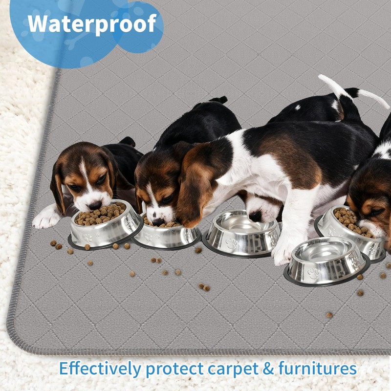 Washable Reusable Dog Pee Pads, 34"x52" Absorbent & Waterproof Puppy