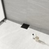 NEODRAIN 6x6 Inch Black Square Floor Drain with ABS Base
