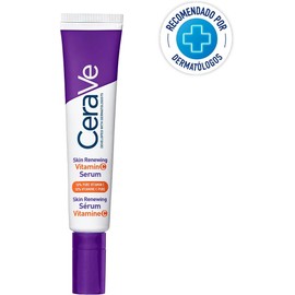 CeraVe Skin Renewing Vitamina C Sérum Facial, Todo Tipo de Piel, 30 ml Con 3 Ceramidas Esenciales y Ácido Hialurónico, ilumina la piel, unifica el tono y reduce la apariencia de líneas finas