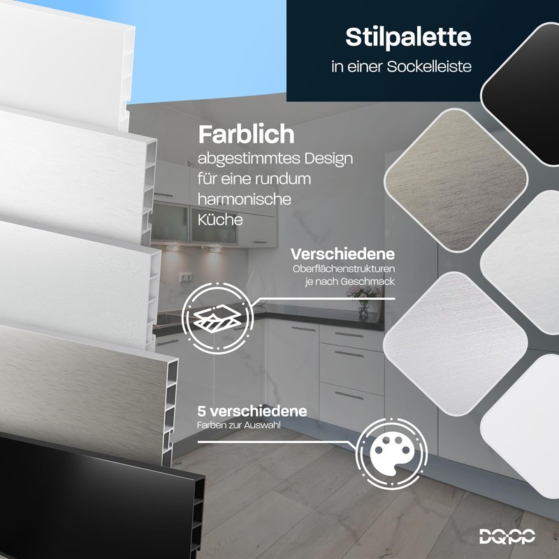 DQ-PP Skirting Board | 150 mm | Plastic | Base