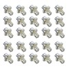 Car Wheel Rivets, 25pcs Plastic Silver Replacement Nuts for AH