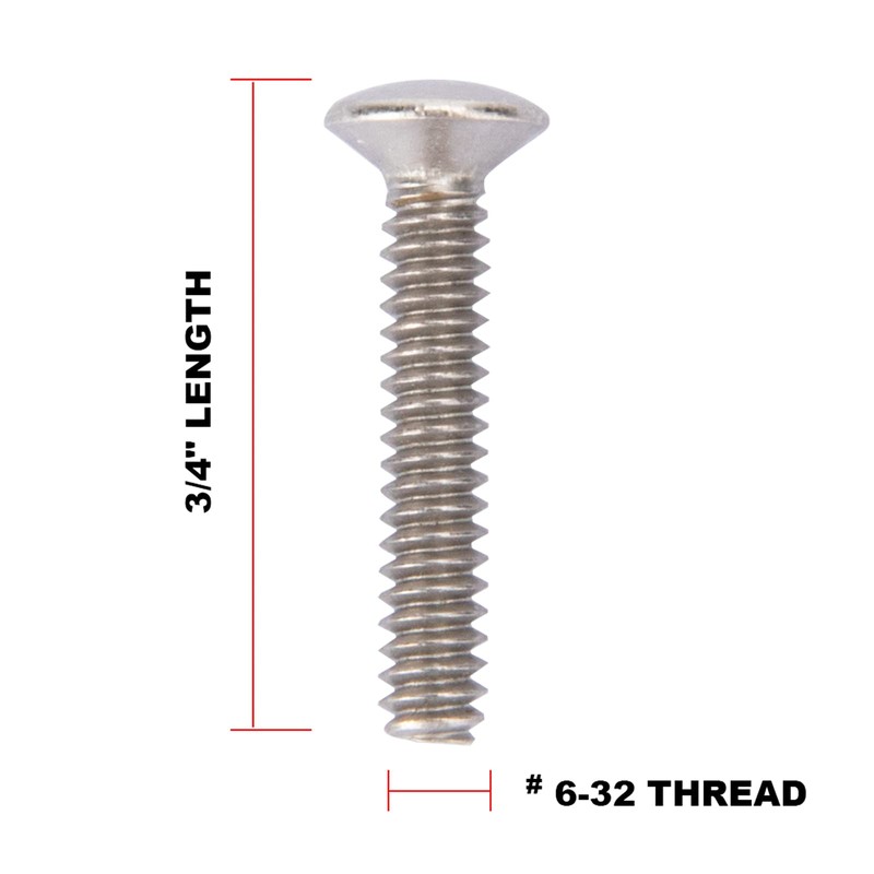 Henne Bery Wall Plate Screw Pack (3/4", 30 pcs, Nickel)