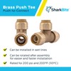 SharkBite 1/2 Inch Tee, Push to Connect Brass Plumbing Fitting,
