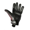 Black & Red Paisley Motorcycle Gloves L