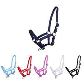 NETPROSHOP Foal Halter 3-Way Adjustable for Foals Falabella Shetty Pony Full Size: Foal Pony, Colour: Dark Blue