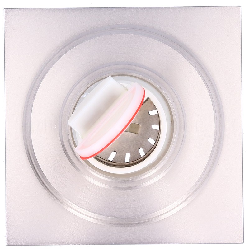 Brushed Shower Floor Drain Copper Floor Strainer for Kitchen Bathroom