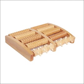 LEDON Wooden Roller Foot Massager Stress Relief Health Therapy Relax 10 Unique Rollers