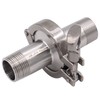 DERNORD 2 Pcs Sanitary Male Threaded Ferrule Pipe Fittings +