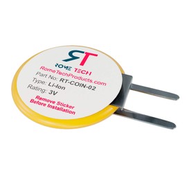 Rome Tech ML1220 Rechargeable Battery with Tabs for Toshiba Satellite A210 A215 A300 A665D C650 L305 L355 L355D