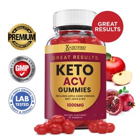 Justified Laboratories (10 Pack) Great Results Keto ACV Gummies Advanced Formula 1000MG Great Results Keto Gummies Apple Cider Vinegar Formulated with Pomegranate Beet Juice Powder B12 Vegan Non GMO 600 Gummys