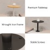 Kelendle Round Pub Table Wood Bar Table Wall Mounted Cocktail