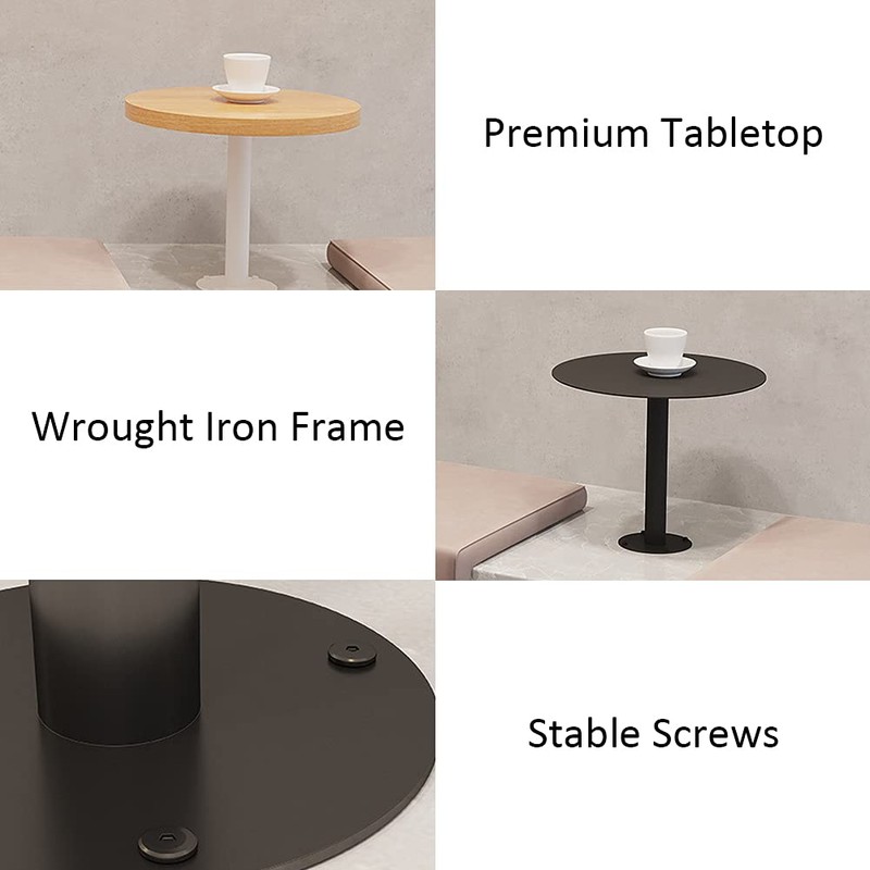 Kelendle Round Pub Table Wood Bar Table Wall Mounted Cocktail
