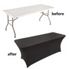 LZY Spandex Fitted Stretch Table Cover for 6 ft or