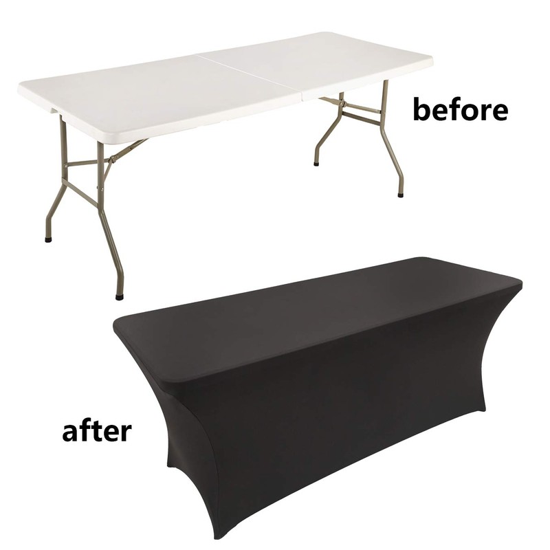 LZY Spandex Fitted Stretch Table Cover for 6 ft or