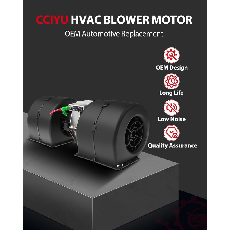 cciyu HVAC Heater Blower Motor with Wheel Fan Cage Air