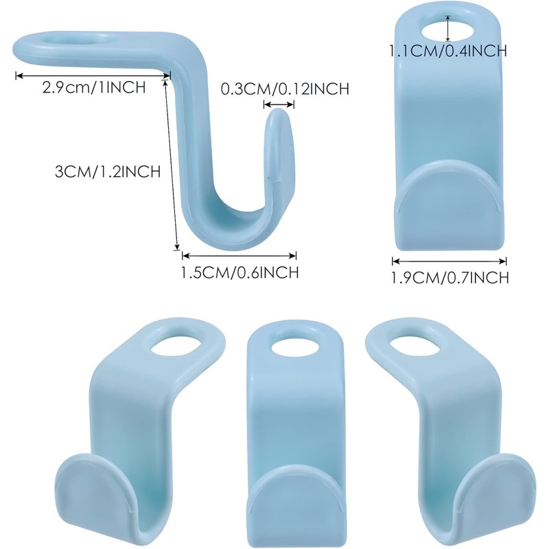 Space Saving Connection Hook, 40Pcs Space Saving Hanger Hook Connector