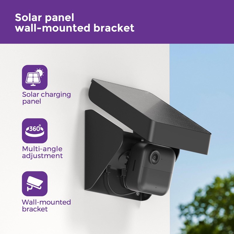 Solar Panel Charger Mount for Blink Outdoor Cameras – Compatible