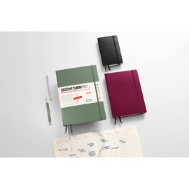 LEUCHTTURM1917 365771 Weekly Planner, Composition (B5), 2023, 12 Months, Stone Blue, German