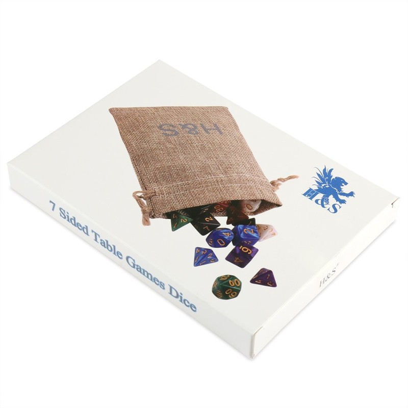 H&S 42pcs DnD Dice 6 Sets Dungeons and Dragons Dice
