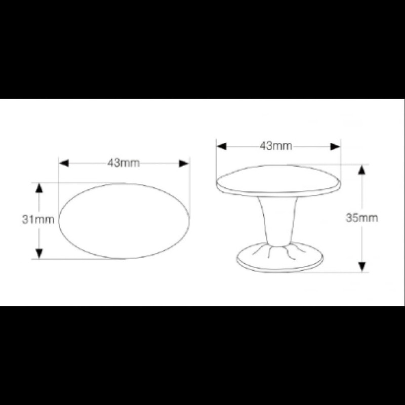 khtumeware 10 Pack Rustic Black Iron Cabinet Knobs 1-3/4 inch