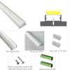 20-Pack Pre-Drilled Countersunk Hole 3.3FT/1 Meter LED Strip U Channel
