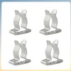 Lssapr 4Pcs Boat Hook Holder Stainless Steel Marine Spring Clamp