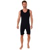 Normann Care Nursing Bodysuit Sleeveless Unisex Short Care Jumpsuit Sleeveless