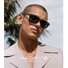 MERRY'S Classic Square Sunglasses for Men Women Non-Polarized Glass Lenses