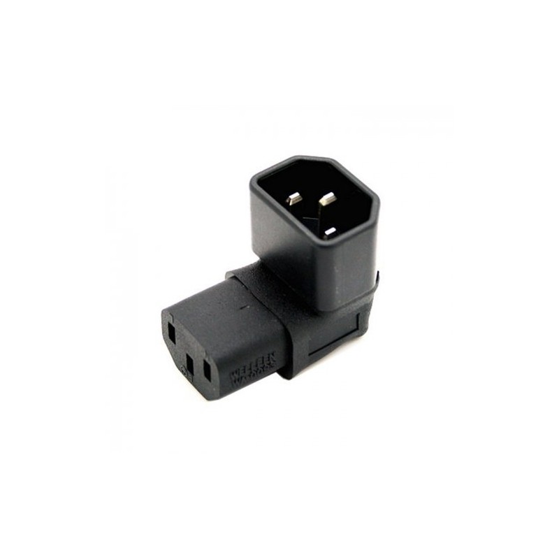 cablecc IEC Male C14 to Up Direction Right Angled 90