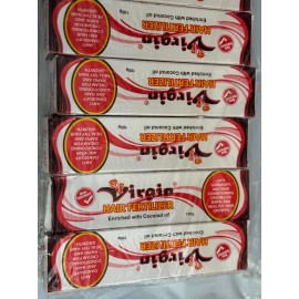 Virgin Beauty Industries 6 ORIGINAL Virgin Hair Fertilizer Anti Dandruff &Hair Conditioning Cream  100G
