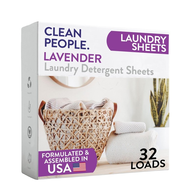 The Clean People Laundry Detergent Sheets - Laundry Soap -