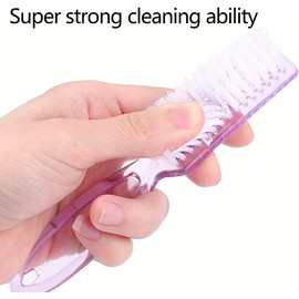 4 Pcs Handle Grip Nail Brush, Nail Cleaning Brushes for Toes and Fingernail