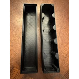 Storage Solutions BLACK 3DP Medallion Tube Mini Monster Box Holds 5 Tubes Fits Pamp Silver Buffalo