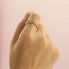HOLINSE HOLINSE Stackable Rings for Women, Multicolored Connected Ring Set,