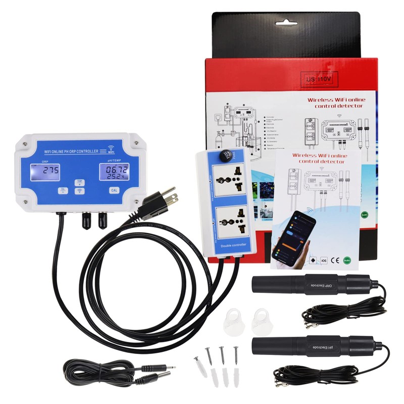 DANOPLUS Smart pH ORP Controller with Remote App Monitoring &