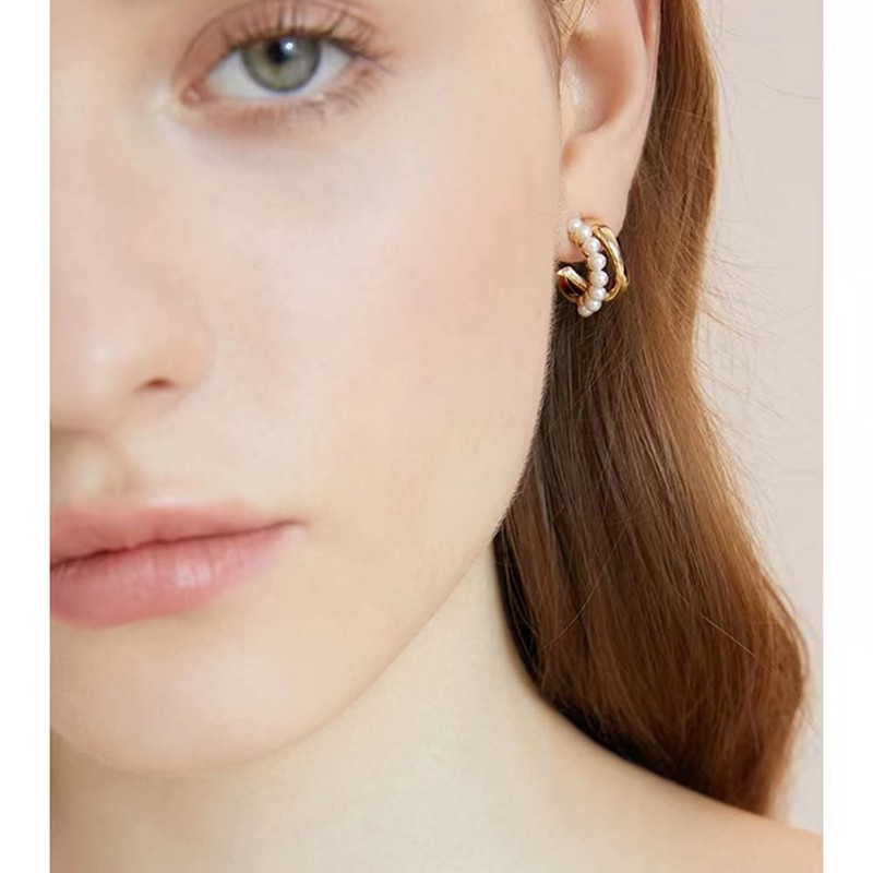 2022 Earrings, Women's, Popular, Hypoallergenic, Earrings, Silver Sterling Silver Copper