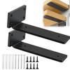 Pubiao 2 Pack Shelf Brackets 20cm, Heavy Duty Wall Brackets,