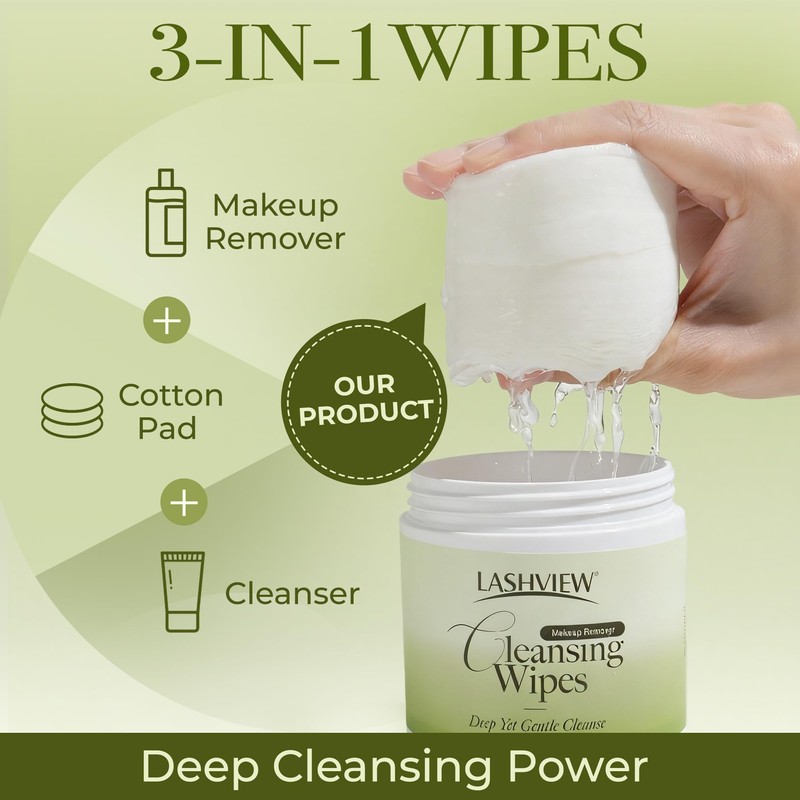 Makeup Remover Wipes for Face & Eyes, Gentle Eye Makeup